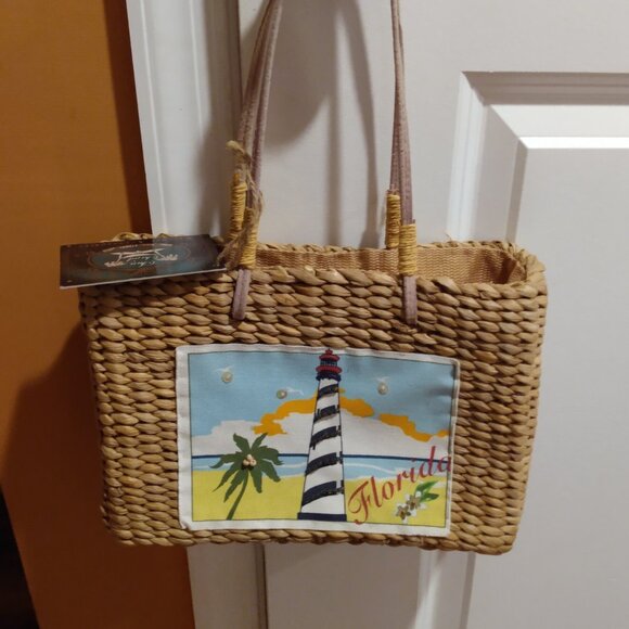 Florida Hand Woven Handbag - Picture 1 of 5
